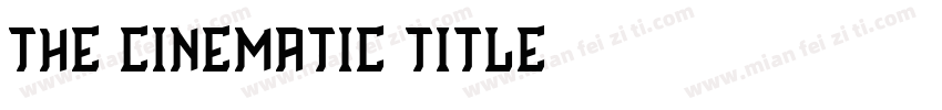 the cinematic title字体转换